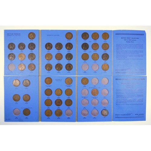 11 - Collection of coins in 15 Whitman folders from Victoria to Elizabeth II, containing shillings to hal... 