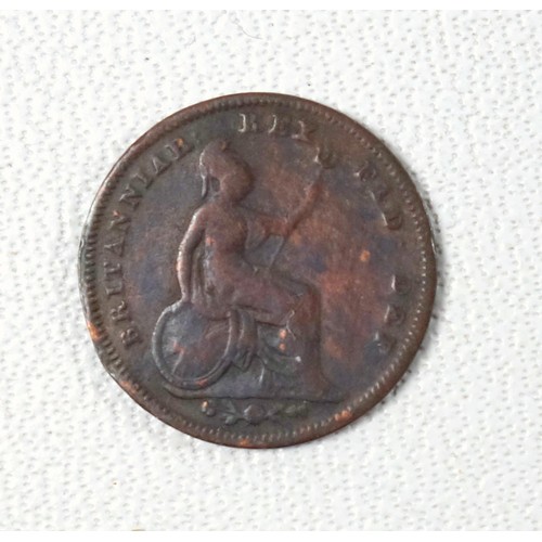 15 - Charles II farthing, 1672, later ¼d’s (6), ½d’s, 1735, 1775, later ½d’s (9), 1d’s, 1806 (2), 1844, 1... 