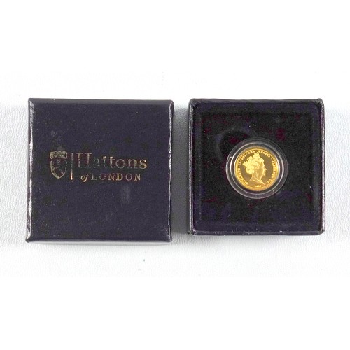 40 - Elizabeth II Hattons of London ¼ sovereign, 2019, boxed