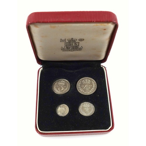 72 - Elizabeth II Maundy set, 1963, (Chelmsford Cathedral), e.f., cased (5)