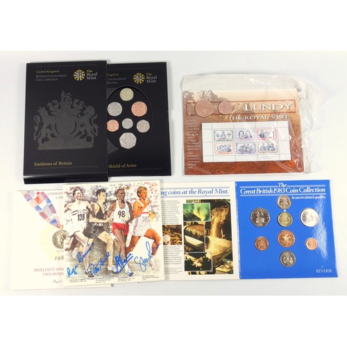 79 - Elizabeth II Proof sets of coins, 1970, with booklet and 1971, in card wrappers, uncirculated sets, ... 