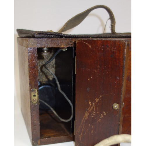 101 - First World War GPO No 110, Mark 234 Magneto field telephone stamped C18/234, with a later TMC bakel... 