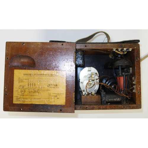 101 - First World War GPO No 110, Mark 234 Magneto field telephone stamped C18/234, with a later TMC bakel... 