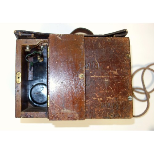 102 - First World War GPO No 110, Mark 234 Magneto field telephone stamped C18/234, with a later TMC bakel... 