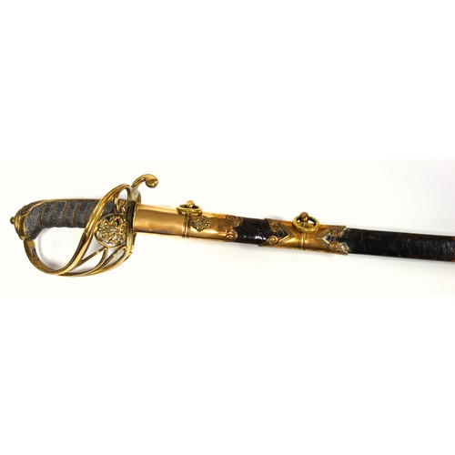 106 - George IV officer's sword by R Johnston, late Bland & Foster, Sword Cutler & Belt Maker to His Majes... 