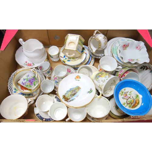 150 - Two Worcester bone china cream jugs, other jugs, coffee cans and saucers, teapots and other items (3... 