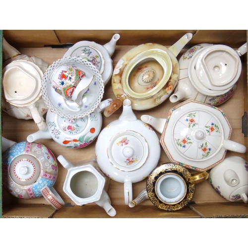 150 - Two Worcester bone china cream jugs, other jugs, coffee cans and saucers, teapots and other items (3... 