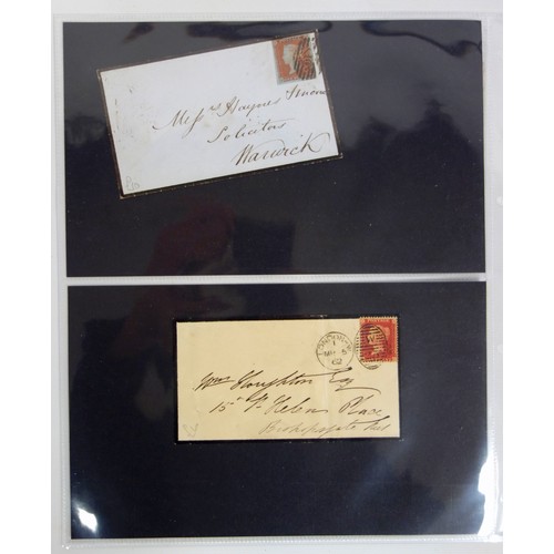 273 - 12 Victoria stamped envelopes including one with a two penny blue, dated 1854 (12)