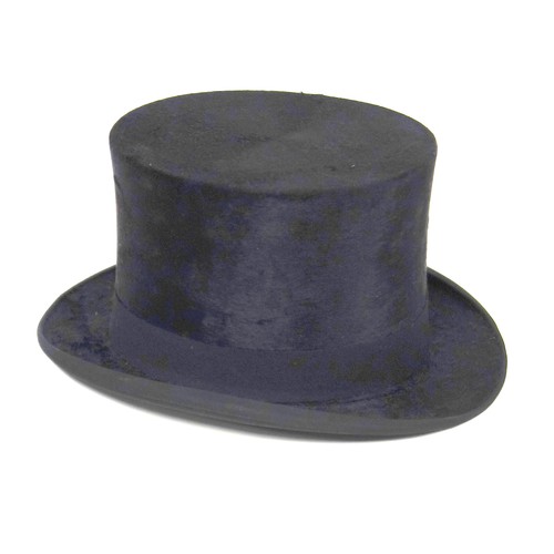 282 - Black silk top hat by Lincoln Bennett & Co, Burlington Gardens, Old Bond Street, London, retailed by... 