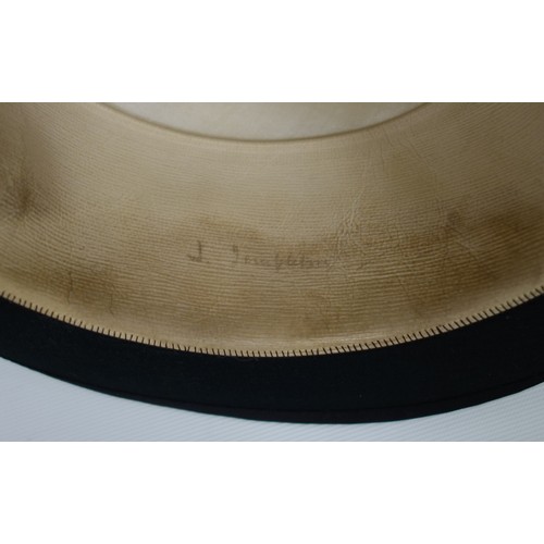 282 - Black silk top hat by Lincoln Bennett & Co, Burlington Gardens, Old Bond Street, London, retailed by... 