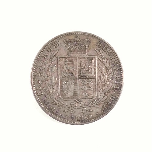 27 - Victoria halfcrown, 1842, a.e.f. (1 small and 1 tiny e.k.)