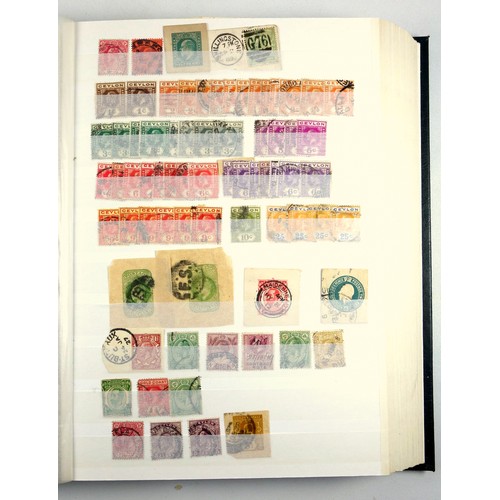 169 - Stanley Gibbons stock book with 61 pages containing Victoria and later postage stamps with legible p... 