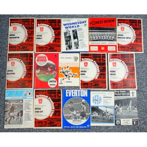 84 - Arsenal Football Club Home and Away Programmes from the 1969-70 season. (53)