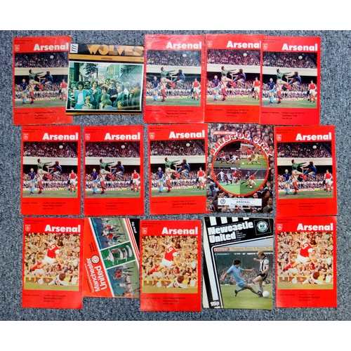 92 - Arsenal Football Club Home and Away Programmes from the 1977-78 season. (46)