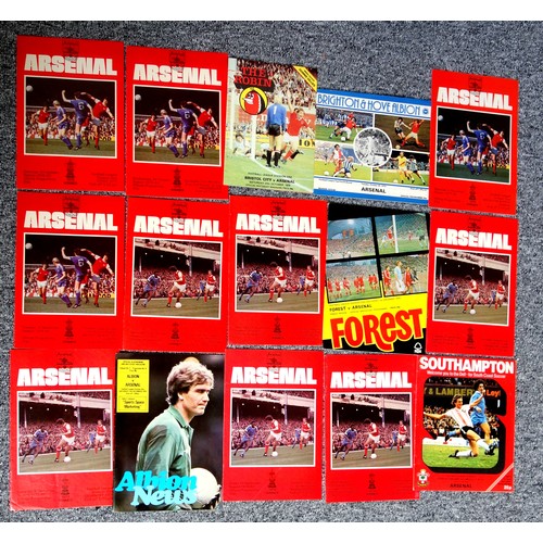 94 - Arsenal Football Club Home and Away Programmes from the 1979-80 season. (58)