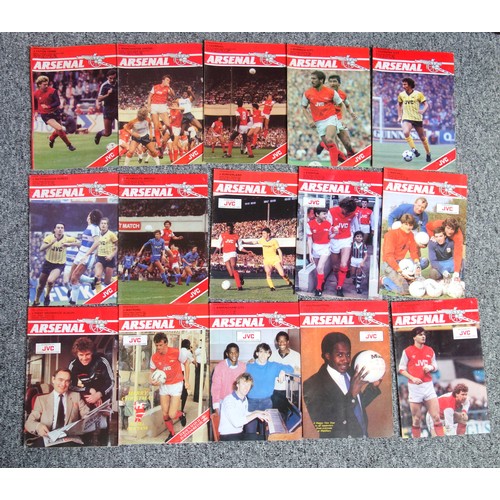 98 - Arsenal Football Club Home and Away Programmes from the 1983-84 season. (23)