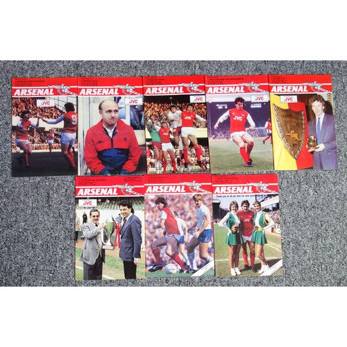 98 - Arsenal Football Club Home and Away Programmes from the 1983-84 season. (23)