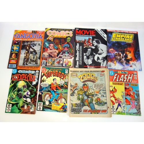 108 - A collection of over 200 Sci-Fi, Fantasy and other comics and magazines, including titles: Starlog, ... 