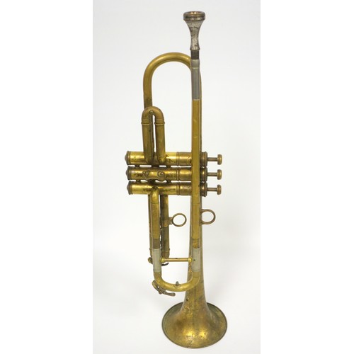 117 - Besson & Co, London, Francais brass trumpet, cased (a lot)