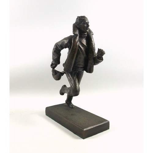 75 - Faith Winter FRBS (1927-2017) 'Running Airman' sculpture in bronze, limited edition No. 1 of 9 with ... 