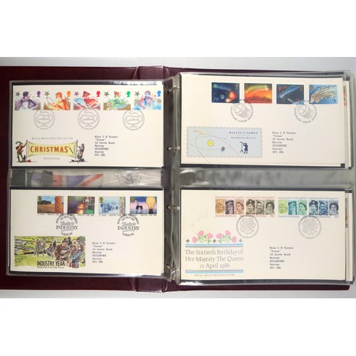 494 - Two Royal Mail albums containing 1st Day covers, mostly from 1996 including coin covers, 9 with £5s,... 