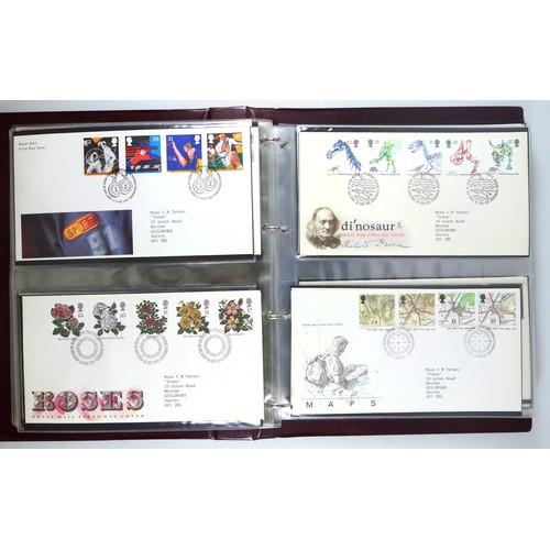 494 - Two Royal Mail albums containing 1st Day covers, mostly from 1996 including coin covers, 9 with £5s,... 