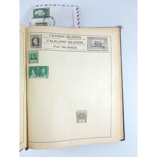 495 - Five postage stamp albums containing British, Commonwealth and stamps of the world, and 5 other albu... 