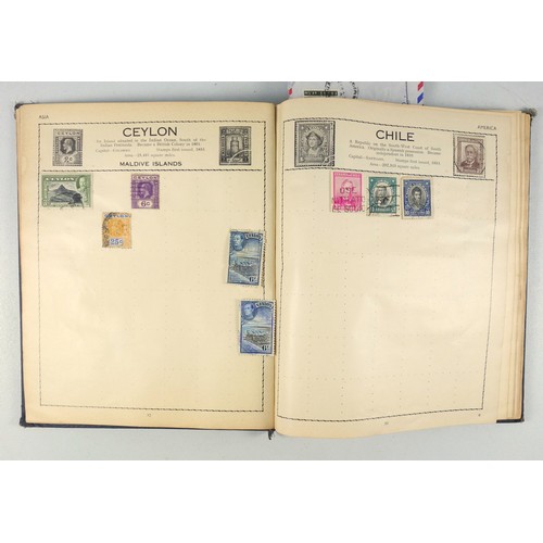 495 - Five postage stamp albums containing British, Commonwealth and stamps of the world, and 5 other albu... 