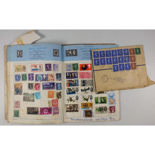 495 - Five postage stamp albums containing British, Commonwealth and stamps of the world, and 5 other albu... 