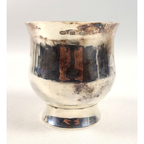 9 - Silver beaker by P R, marked for London and 