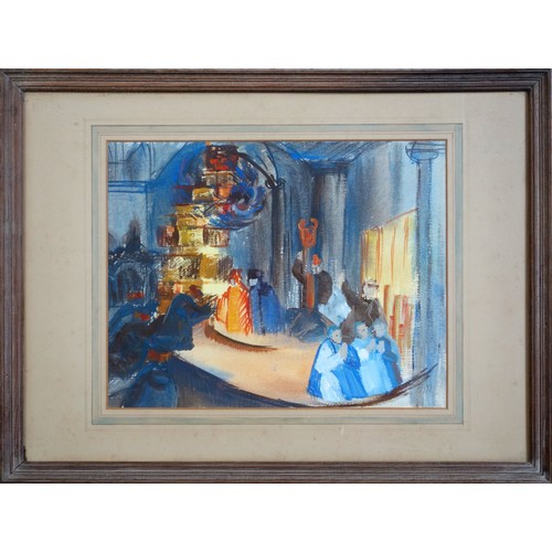 83 - Hubert Furse (XX) kitchen scene, watercolour, signed and dated 