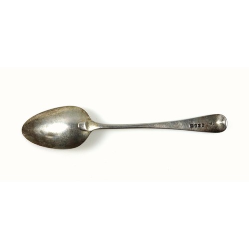 57 - George III silver Old English Pattern table spoon, by R C, London, 1802, L.22.5cm, 64grs