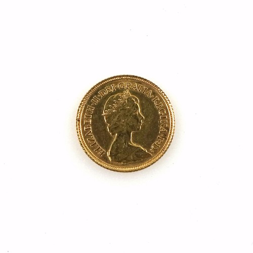 188 - Elizabeth II, gold half-sovereign, 1982