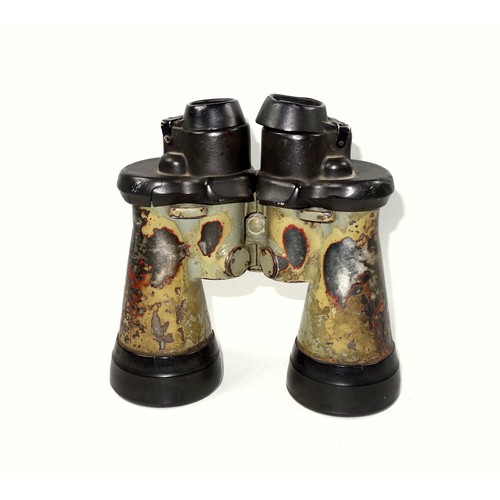 192 - Pair of German Second World War Kriegsmarine U-Boat Binoculars, believed to be Zeiss, with protectiv... 