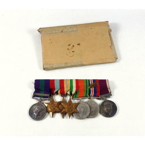 199 - Group of 7 Second World War medals awarded to 7580134 W. O. CL.1 R Dow R. A. O.C., comprising the G ... 