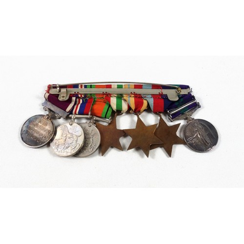 199 - Group of 7 Second World War medals awarded to 7580134 W. O. CL.1 R Dow R. A. O.C., comprising the G ... 