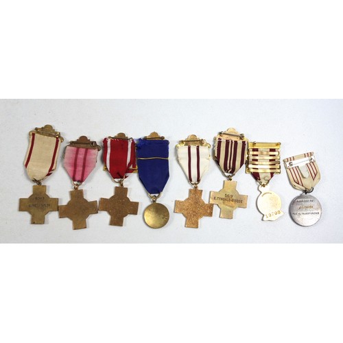 202 - British Red Cross and nursing related medals including 2 Voluntary Medal Service medals, silver and ... 