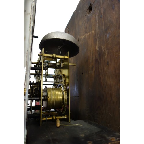 207 - George III longcase clock with a painted dial inscribed 