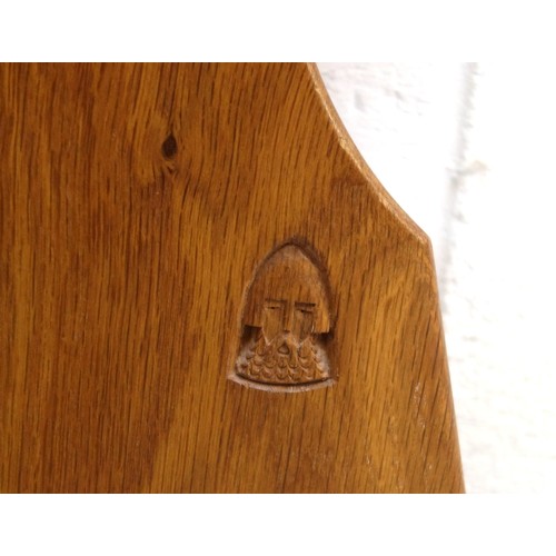 258 - Knightman, (Horace Knight, Old Mill Furniture), oak semi-circular hall table, the adzed top beneath ... 