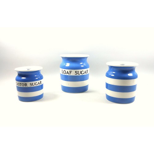 351 - T. G. Green Cornishware storage jars, 