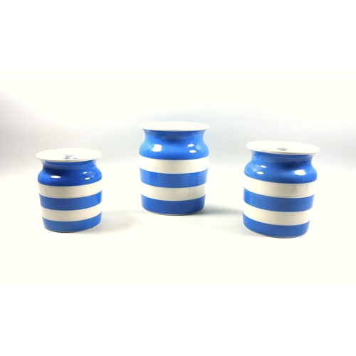 351 - T. G. Green Cornishware storage jars, 