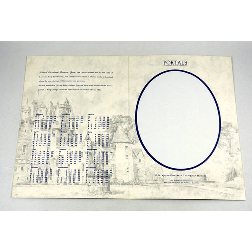 185 - Quantity of De La Rue Portals mould made watermarks comprising Royal calendars for 1977, 1991, 2001;... 