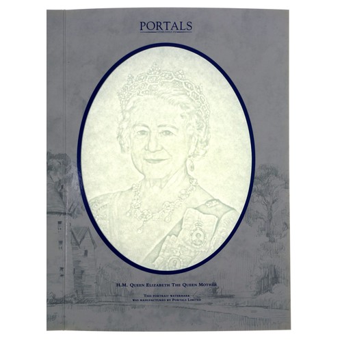 185 - Quantity of De La Rue Portals mould made watermarks comprising Royal calendars for 1977, 1991, 2001;... 