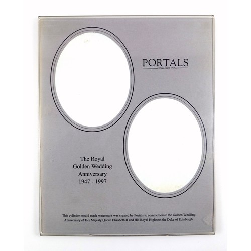 185 - Quantity of De La Rue Portals mould made watermarks comprising Royal calendars for 1977, 1991, 2001;... 