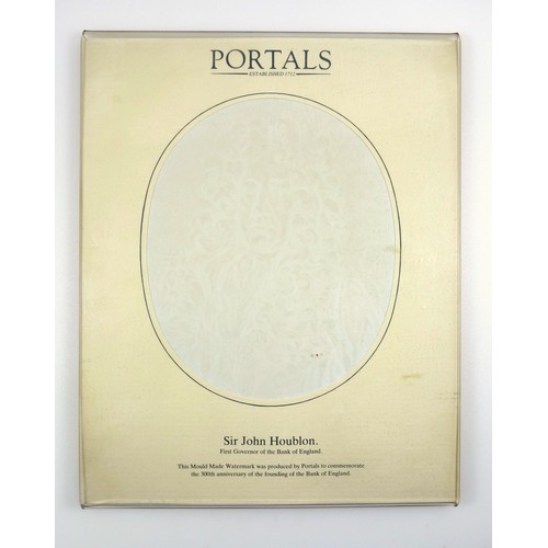 185 - Quantity of De La Rue Portals mould made watermarks comprising Royal calendars for 1977, 1991, 2001;... 