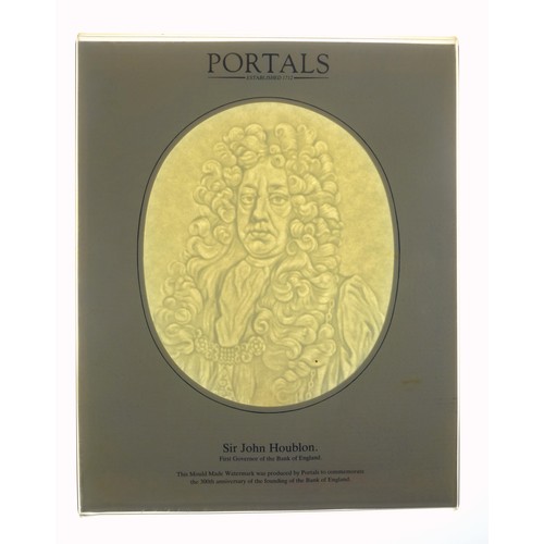 185 - Quantity of De La Rue Portals mould made watermarks comprising Royal calendars for 1977, 1991, 2001;... 