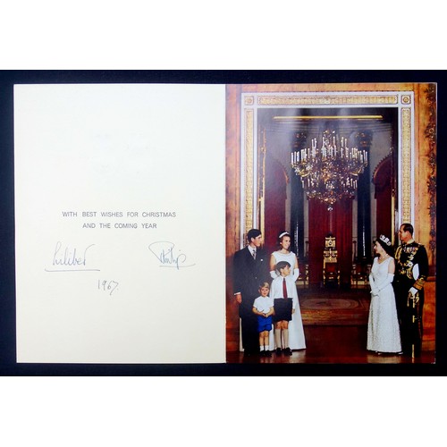 52 - H.M. Queen Elizabeth II ('Lilibet' signed) and H.R.H. Prince Philip, Duke of Edinburgh, Christmas ca... 