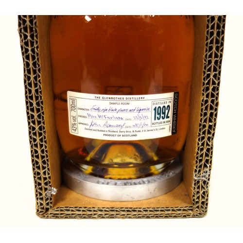 30 - Bottle of 1992 Glenrothes Single Speyside Malt Scotch Whisky, for Berry Bros. & Rudd, 43%, 700ml, on... 