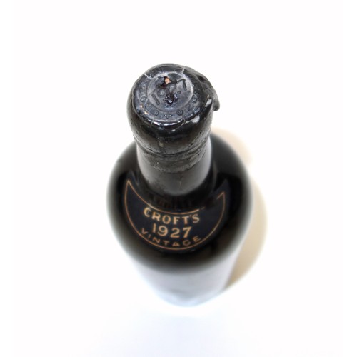 13 - Bottle of 1927 Croft Port, embossed wax seal, upper shoulder, 75cl approx.