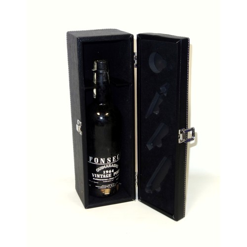 16 - Fonseca Guimaraens Vintage Port, 1964, 75cl, in a leatherette presentation case